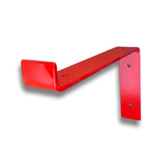 Load image into Gallery viewer, Red - RAL 3020 - scaffold board shelf brackets - 100mm - 325mm - Unique Metalcraft
