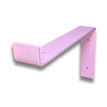 Load image into Gallery viewer, Pink - RAL 3015 - scaffold board shelf brackets - 100mm -325mm - Unique Metalcraft