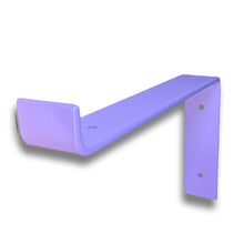 Load image into Gallery viewer, Lilac - scaffold board shelf brackets - 100mm - 325mm - Unique Metalcraft