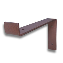 Load image into Gallery viewer, Rust - scaffold board shelf brackets - 100mm - 325mm - Unique Metalcraft