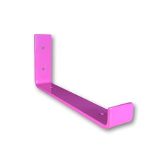 Load image into Gallery viewer, Party Pink - RAL 4003 - scaffold board shelf brackets - 100mm - 325mm - Unique Metalcraft