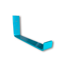 Load image into Gallery viewer, Sea Green - RAL 6000 - scaffold board shelf brackets - 100mm - 325mm - Unique Metalcraft