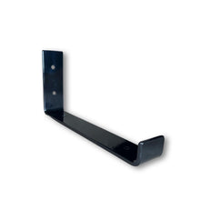 Load image into Gallery viewer, Black - RAL 9005 - scaffold board shelf brackets - 100mm - 325mm - Unique Metalcraft