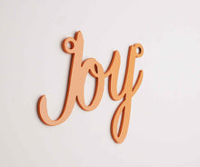Load image into Gallery viewer, 'Joy' Sign Metal Wall Art - Unique Metalcraft