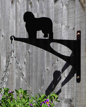 Load image into Gallery viewer, Old English Sheepdog Hanging Basket Bracket - Unique Metalcraft