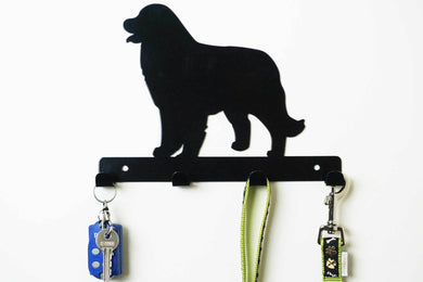 Newfoundland - Dog Lead / Key Holder, Hanger, Hook - Unique Metalcraft