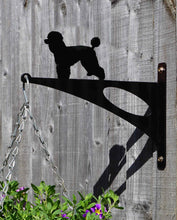 Load image into Gallery viewer, Poodle Hanging Basket Bracket - Unique Metalcraft