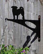 Load image into Gallery viewer, Pug Hanging Basket Bracket - Unique Metalcraft