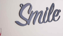 Load image into Gallery viewer, 'Smile' Sign Metal Wall Art - Unique Metalcraft
