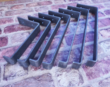 Load image into Gallery viewer, Rustic Shelf Brackets Scaffold Board Heavy Duty 100mm - 325mm Industrial Steel Metal - Unique Metalcraft