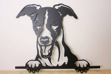 Load image into Gallery viewer, Whippet Head Dog Wall Art / Garden Art - Unique Metalcraft