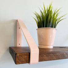 Load image into Gallery viewer, Light Pink - BS04E495 Triangle Heavy Duty Metal Shelf Bracket - Unique Metalcraft
