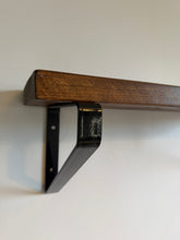 Load image into Gallery viewer, Gloss Black - Ral 9005 Triangle Heavy Duty Metal Shelf Bracket
