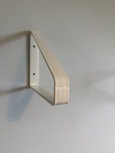 Load image into Gallery viewer, White - Ral 9010 Triangle Heavy Duty Metal Shelf Bracket - Unique Metalcraft
