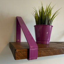 Load image into Gallery viewer, Violet - Ral 4008 Triangle Heavy Duty Metal Shelf Bracket
