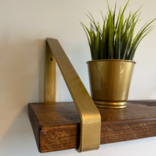 Load image into Gallery viewer, Metallic Gold - Triangle Heavy Duty Metal Shelf Bracket
