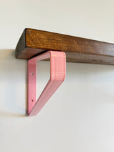Load image into Gallery viewer, Pink - Ral 3015 Triangle Heavy Duty Metal Shelf Bracket - Unique Metalcraft
