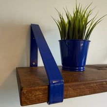 Load image into Gallery viewer, Marine Blue - Ral 5002 Triangle Heavy Duty Metal Shelf Bracket
