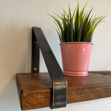 Load image into Gallery viewer, Raw Steel - Matte Lacquer - Triangle Heavy Duty Metal Shelf Bracket
