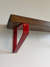 Load image into Gallery viewer, Cherry Red - Ral 3002 Triangle Heavy Duty Metal Shelf Bracket - Unique Metalcraft
