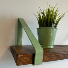 Load image into Gallery viewer, Pale Green - Ral 6021 Triangle Heavy Duty Metal Shelf Bracket
