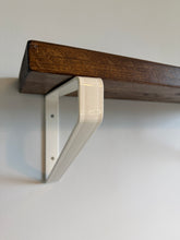 Load image into Gallery viewer, White - Ral 9010 Triangle Heavy Duty Metal Shelf Bracket - Unique Metalcraft
