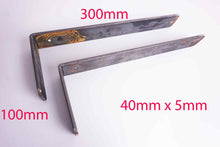 Load image into Gallery viewer, Heavy Duty Shelf Brackets/Shelving Industrial Rustic Iron Steel Handmade - Unique Metalcraft
