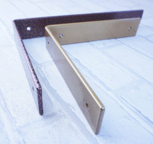 Load image into Gallery viewer, Coloured Shelf Brackets - Heavy Duty - 200mm x 200mm - 200mm x 300mm - Unique Metalcraft
