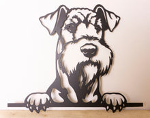 Load image into Gallery viewer, Airedale Peeping Dog Wall Art / Garden Art - Unique Metalcraft
