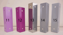 Load image into Gallery viewer, Coloured alcove Shelf Brackets - Pair - Heavy Duty - Steel - Many Sizes - Unique Metalcraft
