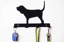 Load image into Gallery viewer, Bloodhound - Dog Lead / Key Holder, Hanger, Hook - Unique Metalcraft

