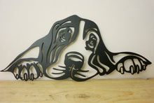 Load image into Gallery viewer, Bloodhound Peeping Dog Wall Art / Garden Art - Unique Metalcraft
