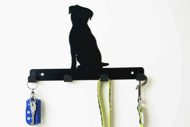Border Terrier - Dog Lead / Key Holder, Hanger, Hook - Unique Metalcraft