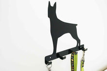 Load image into Gallery viewer, Doberman - Dog Lead / Key Holder, Hanger, Hook - Unique Metalcraft
