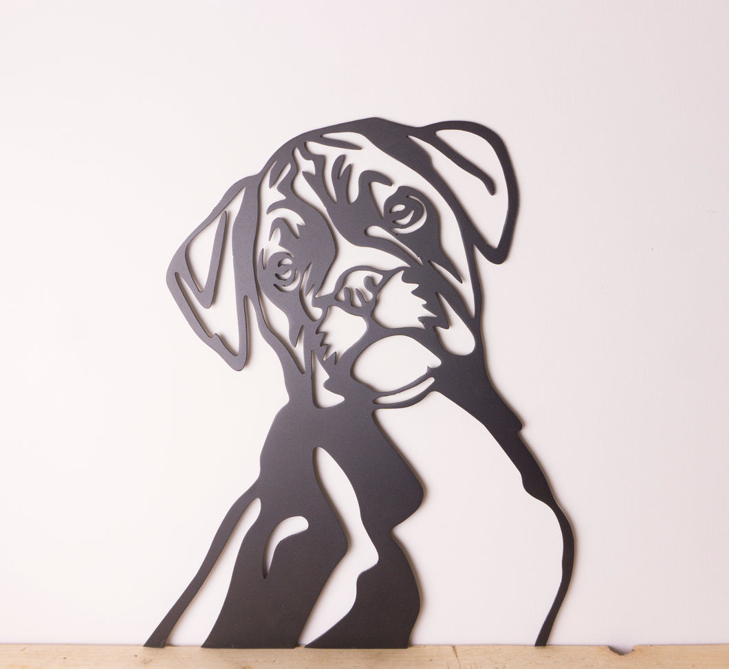 Boxer Dog Wall Art / Garden Art - Unique Metalcraft