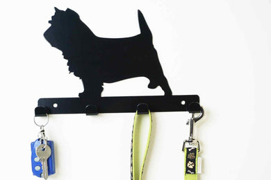 Cairn Terrier - Dog Lead / Key Holder, Hanger, Hook - Unique Metalcraft