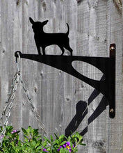 Load image into Gallery viewer, Chihuahua Hanging Basket Bracket - Unique Metalcraft
