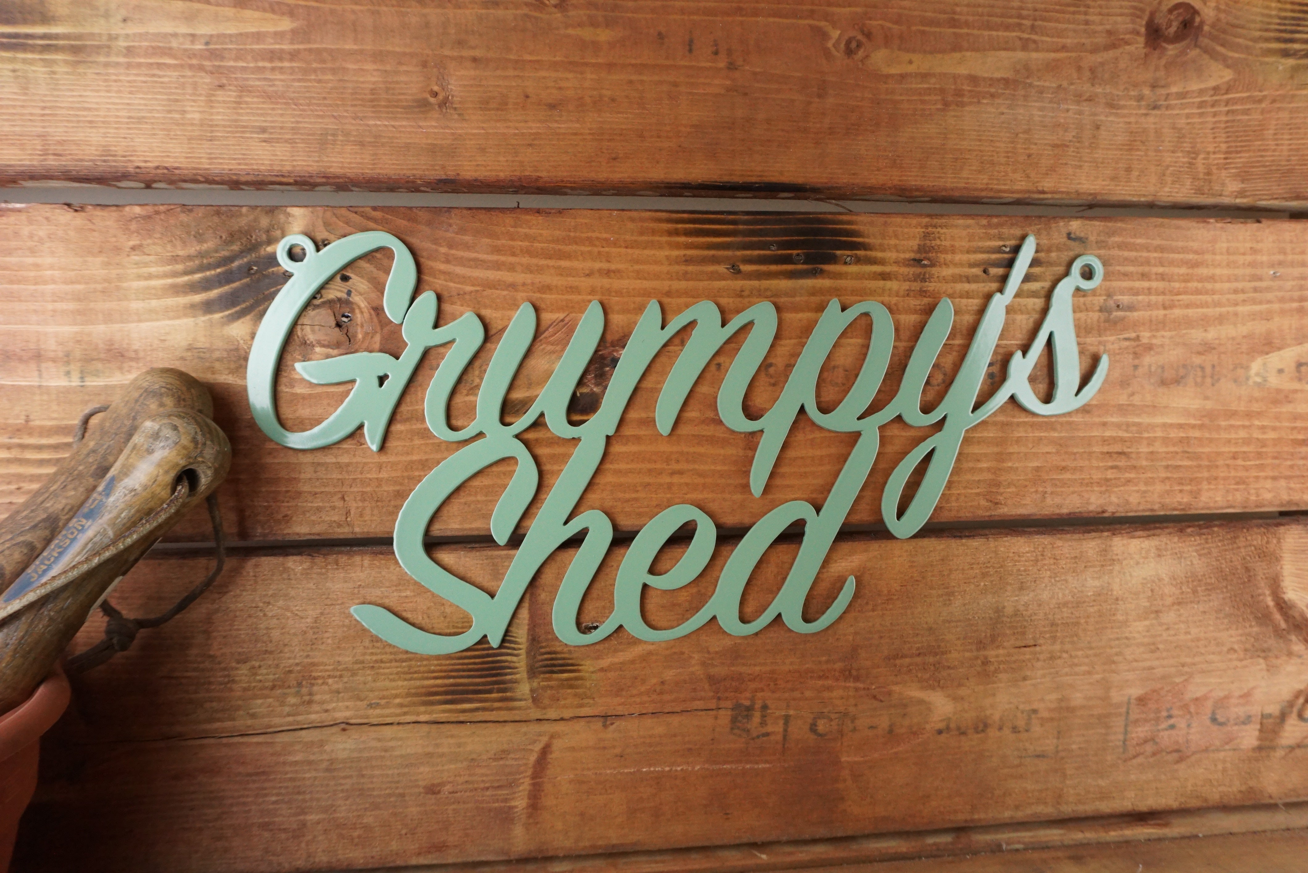 'Grumpy's Shed' Metal Wall Art | Metal Signs | Metal Letters – Unique ...