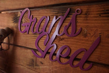 Load image into Gallery viewer, &#39;Gran&#39;s Shed&#39; Sign Metal Wall Art - Unique Metalcraft
