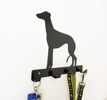 Load image into Gallery viewer, Greyhound   - Dog Lead / Key Holder, Hanger, Hook - Unique Metalcraft
