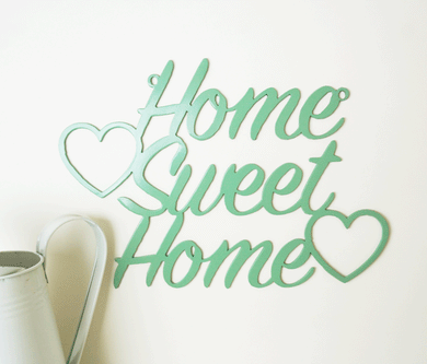 'Home Sweet Home' Sign Metal Wall Art - Unique Metalcraft