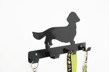 Load image into Gallery viewer, Dachshund Long Hair - Dog Lead / Key Holder, Hanger, Hook - Unique Metalcraft
