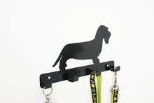 Load image into Gallery viewer, Dachshund Wire Hair - Dog Lead / Key Holder, Hanger, Hook - Unique Metalcraft

