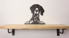 Load image into Gallery viewer, German Short Haired Pointer Peeping Dog Wall Art / Garden Art - Unique Metalcraft
