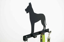 Load image into Gallery viewer, Great Dane - Dog Lead / Key Holder, Hanger, Hook - Unique Metalcraft
