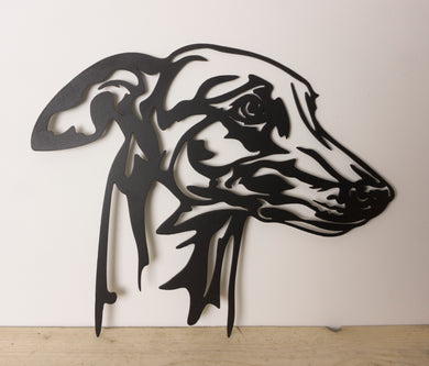 Greyhound Dog Wall Art / Garden Art - Unique Metalcraft