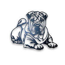 Load image into Gallery viewer, Shar Pei - Laying - Dog Wall Art / Garden Art - Unique Metalcraft
