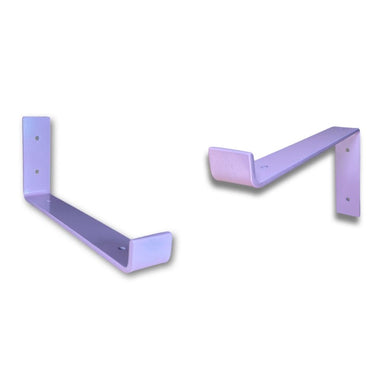 Metallic Pink - scaffold board shelf brackets - 100mm - 325mm - Unique Metalcraft