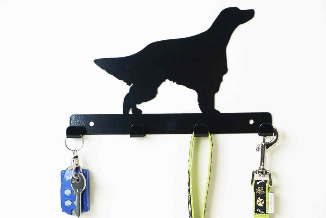 Irish Setter - Dog Lead / Key Holder, Hanger, Hook - Unique Metalcraft