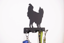 Load image into Gallery viewer, Japanese Chin - Dog Lead / Key Holder, Hanger, Hook - Unique Metalcraft
